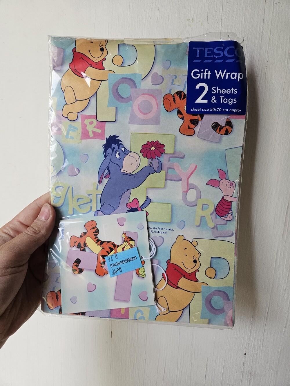 2000s Winnie The Pooh And Friends Tesco Giftwrap And Tags